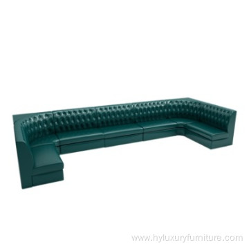 Nightclub Sofa Furniture Modern Leather Booth Seating for Restaurant